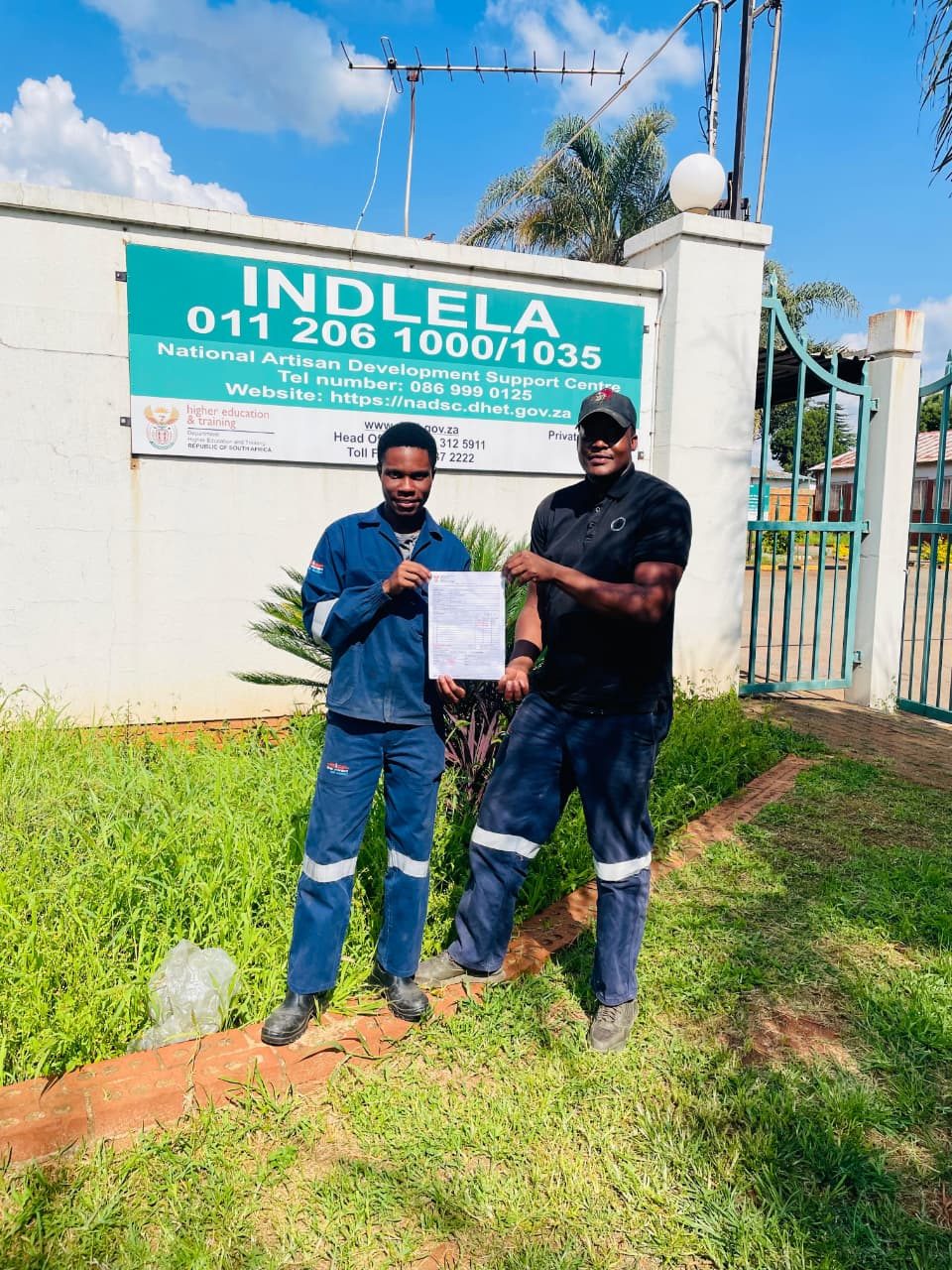 Candidates at the INDLELA testing centre